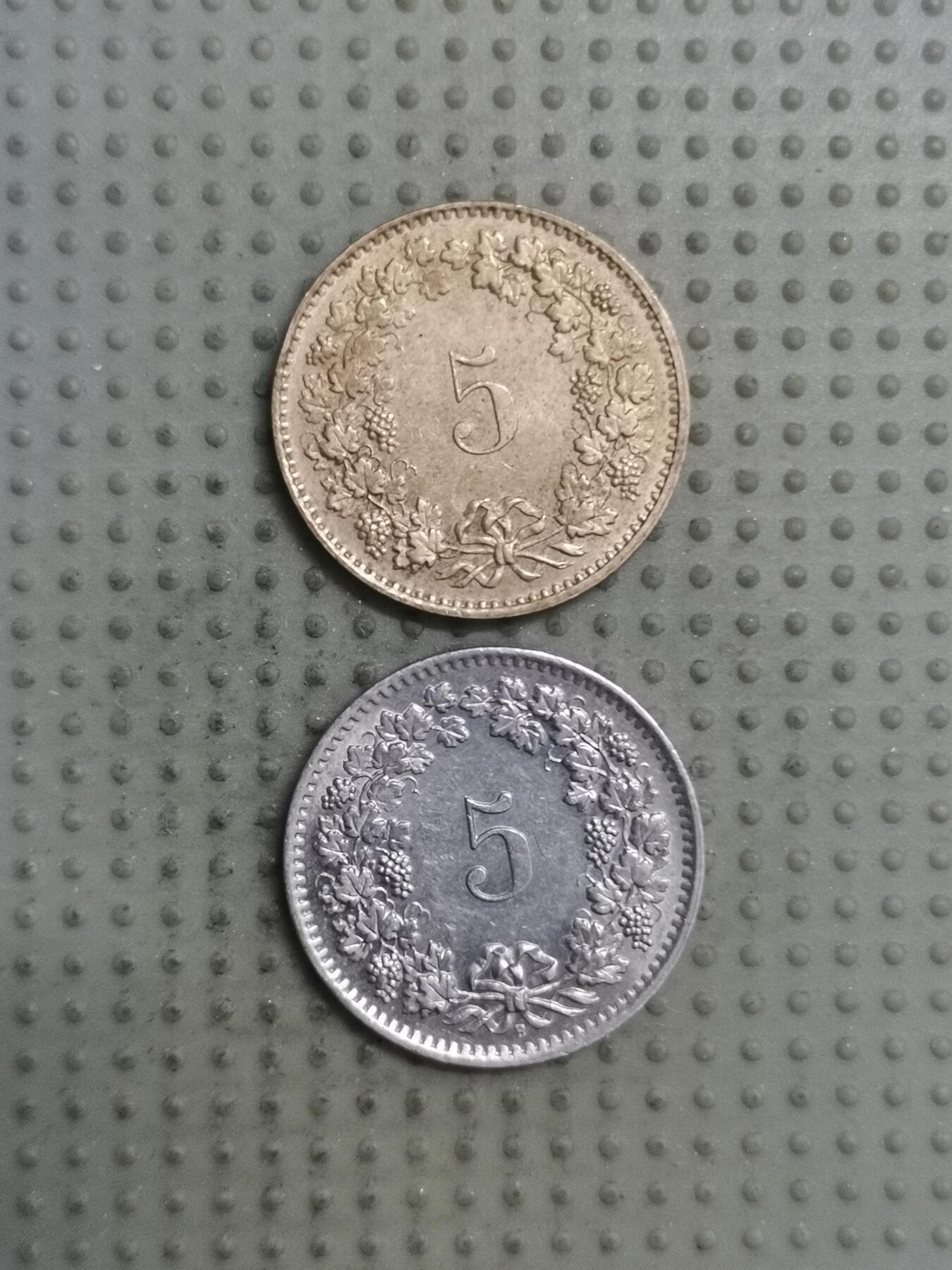 2025年第129场各国散币拍卖（总第129场） 瑞士5生丁2枚