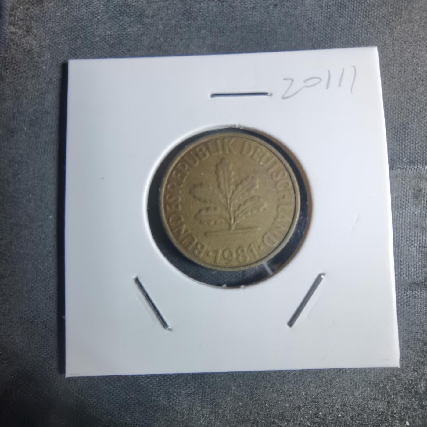 沼泽如烟--第920场 德国1981年10芬尼