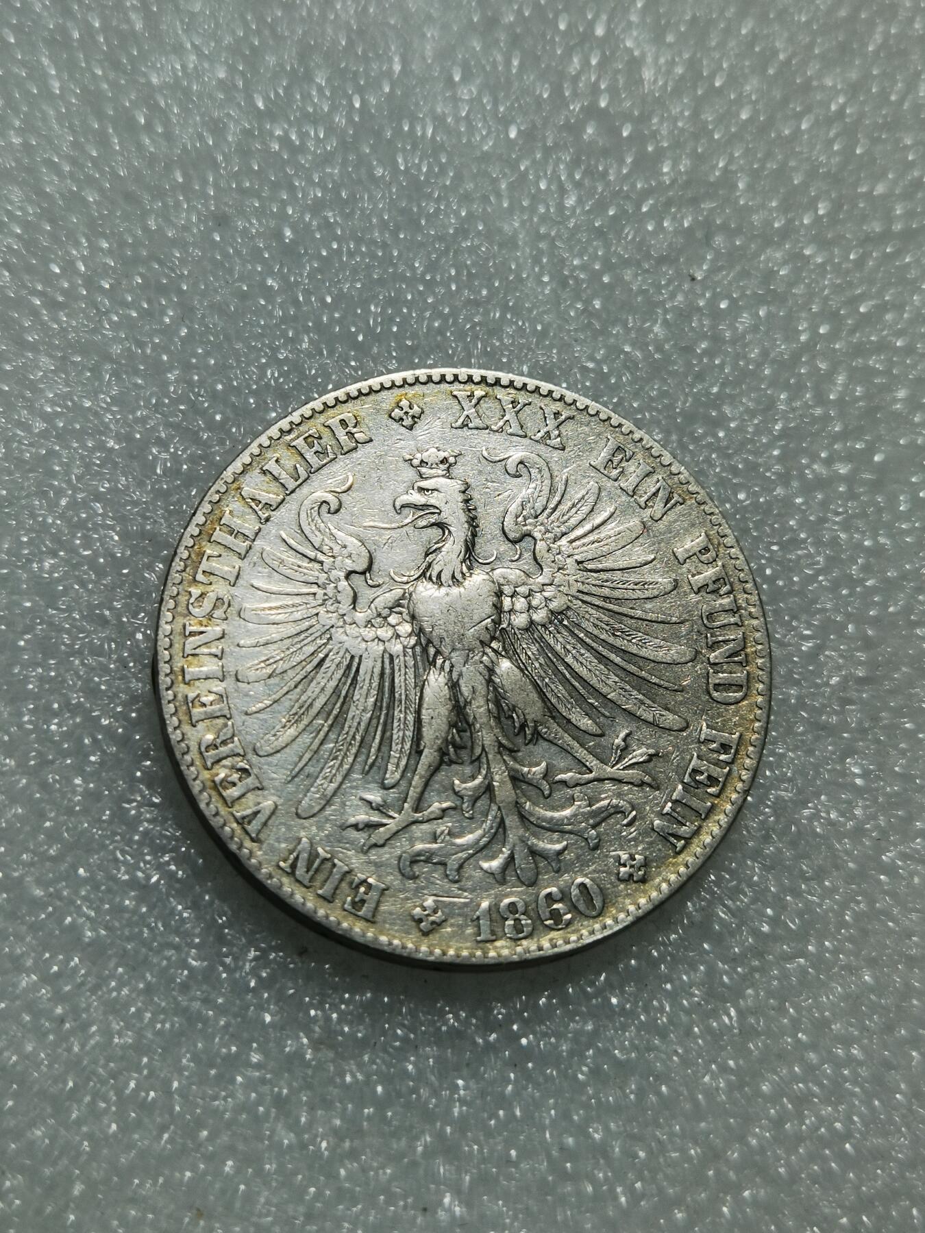 天下钱庄专场欢迎参拍 法兰克福少女1泰勒银币