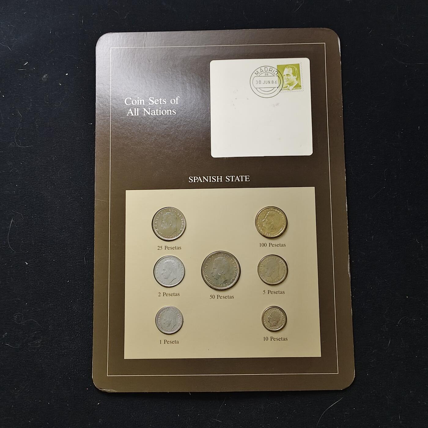 【全场包邮】纯粹捡漏拍482场（免费代拍第19场）-币封+套装+富兰克林（注意佣金） 【富兰克林·世界各国硬币系列邮币卡】西班牙王国+塞拉利昂共和国