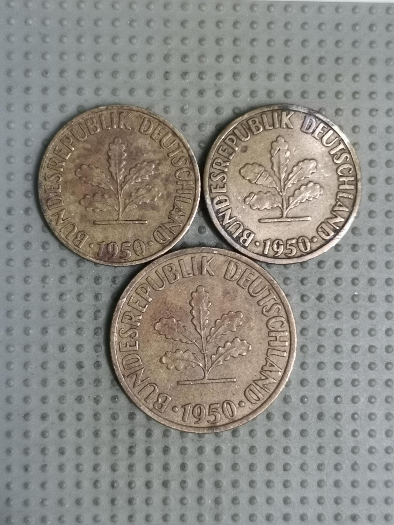 2025年第129场各国散币拍卖（总第129场） 德国1950年3枚