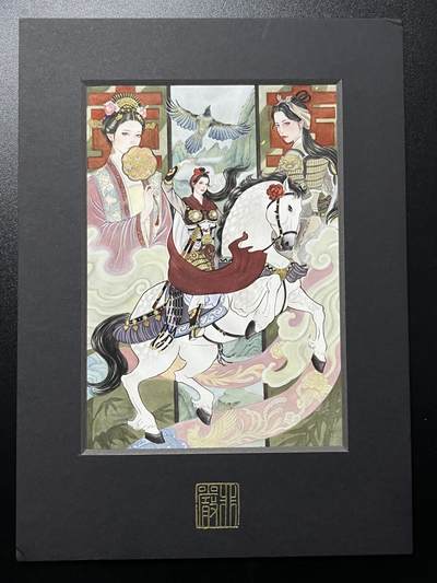 跨世纪的玩卡者们第4期 - 非严色纸 一丈青扈三娘 非严亲签 (见图边角有轻微瑕疵 介意勿拍)