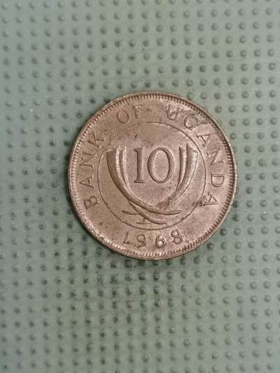 2025年第128场各国散币拍卖（总第128场） - 乌干达1968年10分