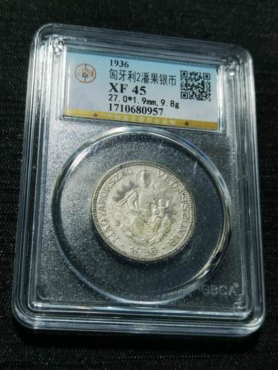 天下钱庄专场欢迎参拍 - 匈牙利圣母抱婴2潘果银币