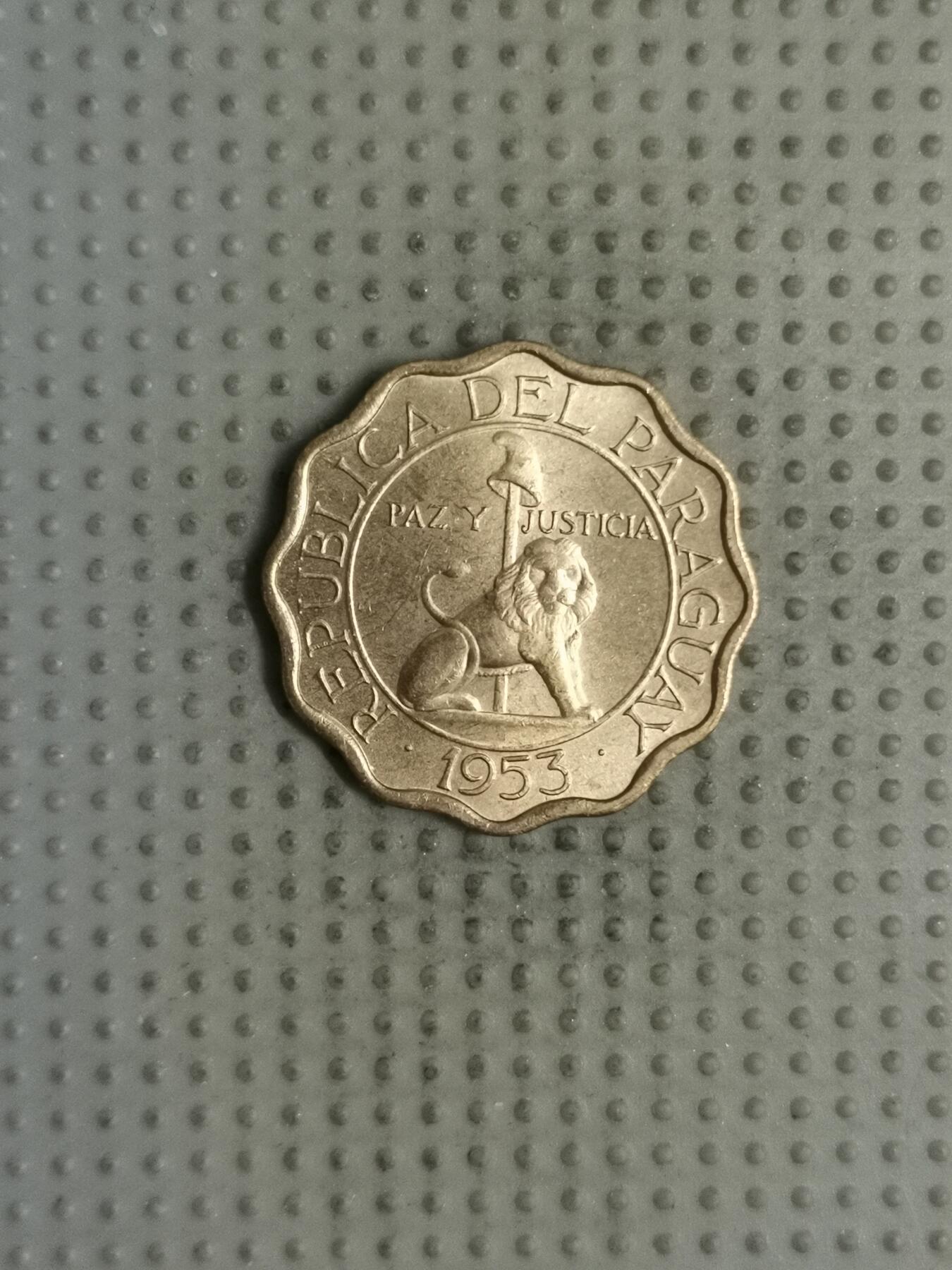 2025年第127场各国散币拍卖（总第127场） 巴拉圭1953年15分