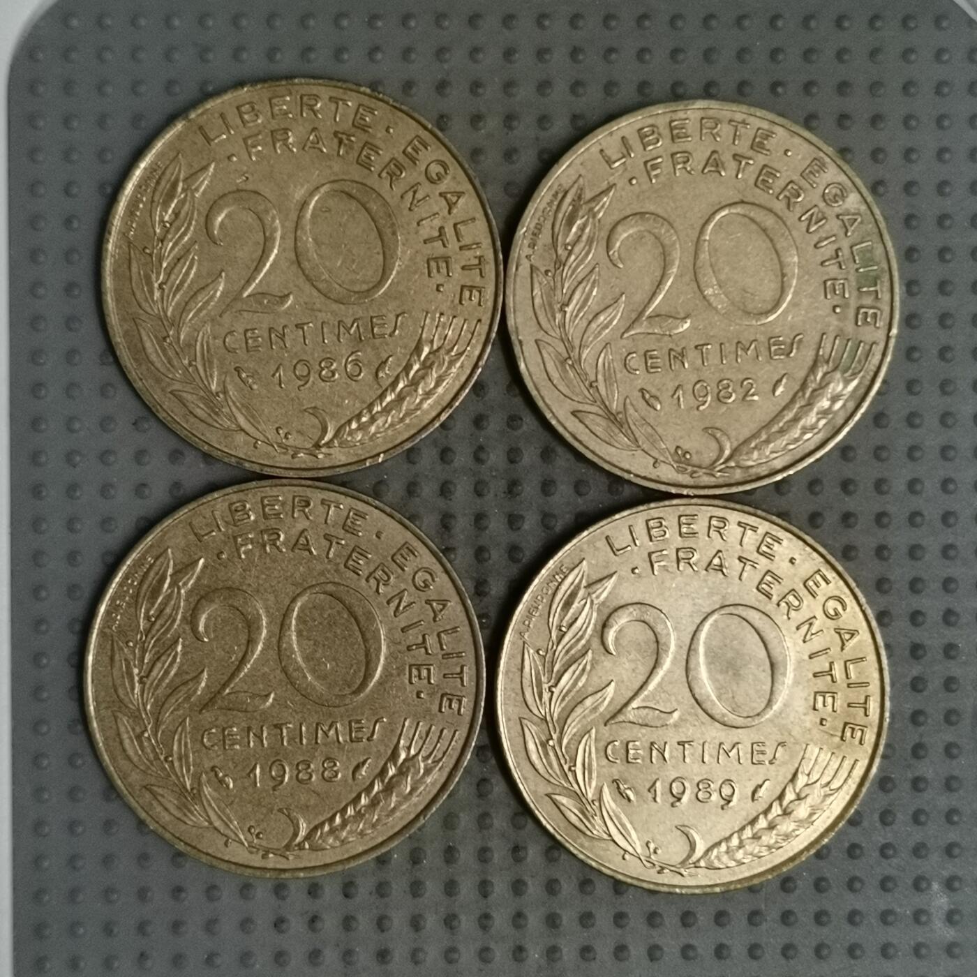 2025年第131场各国散币拍卖（总第131场） 法国20生丁4枚