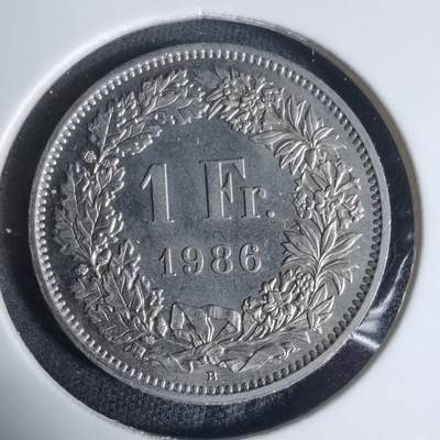 沼泽如烟--第920场 - 瑞士1986年1法郎