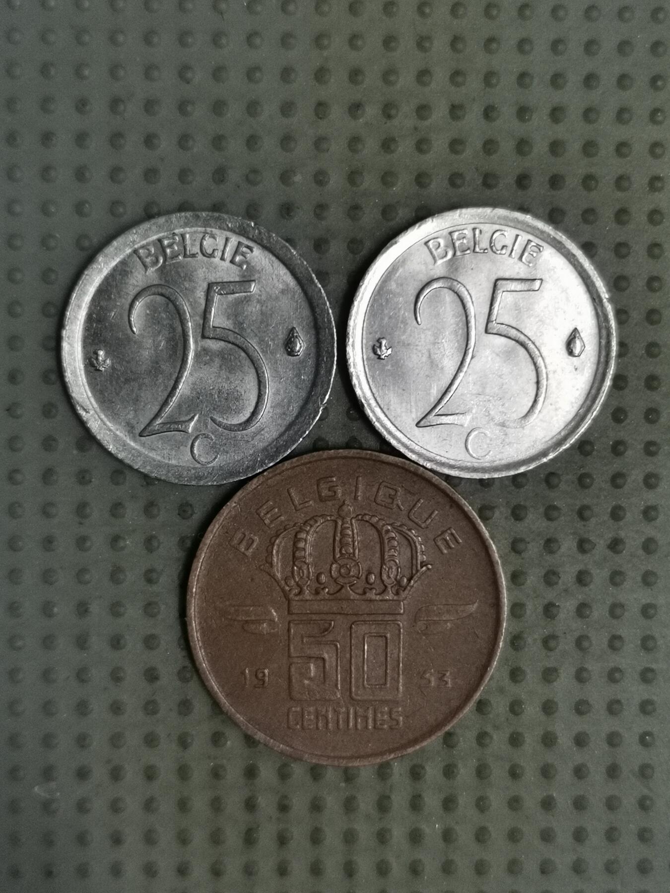 2025年第129场各国散币拍卖（总第129场） 比利时3枚