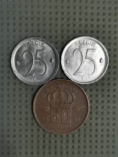 2025年第129场各国散币拍卖（总第129场） - 比利时3枚