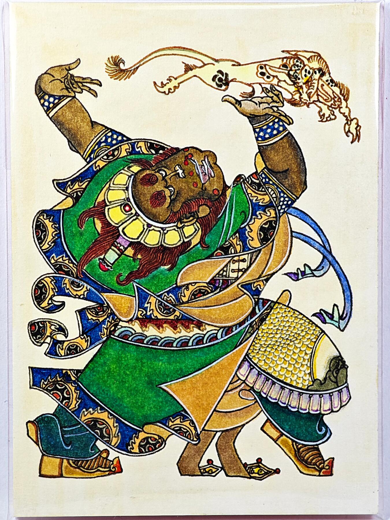 白泽拍卖卡牌手绘专场第29期（忽有故人心上过，回首山河已是秋） 2025 香山文创 封神榜手绘卡 魔礼寿  那澜临摹亲签