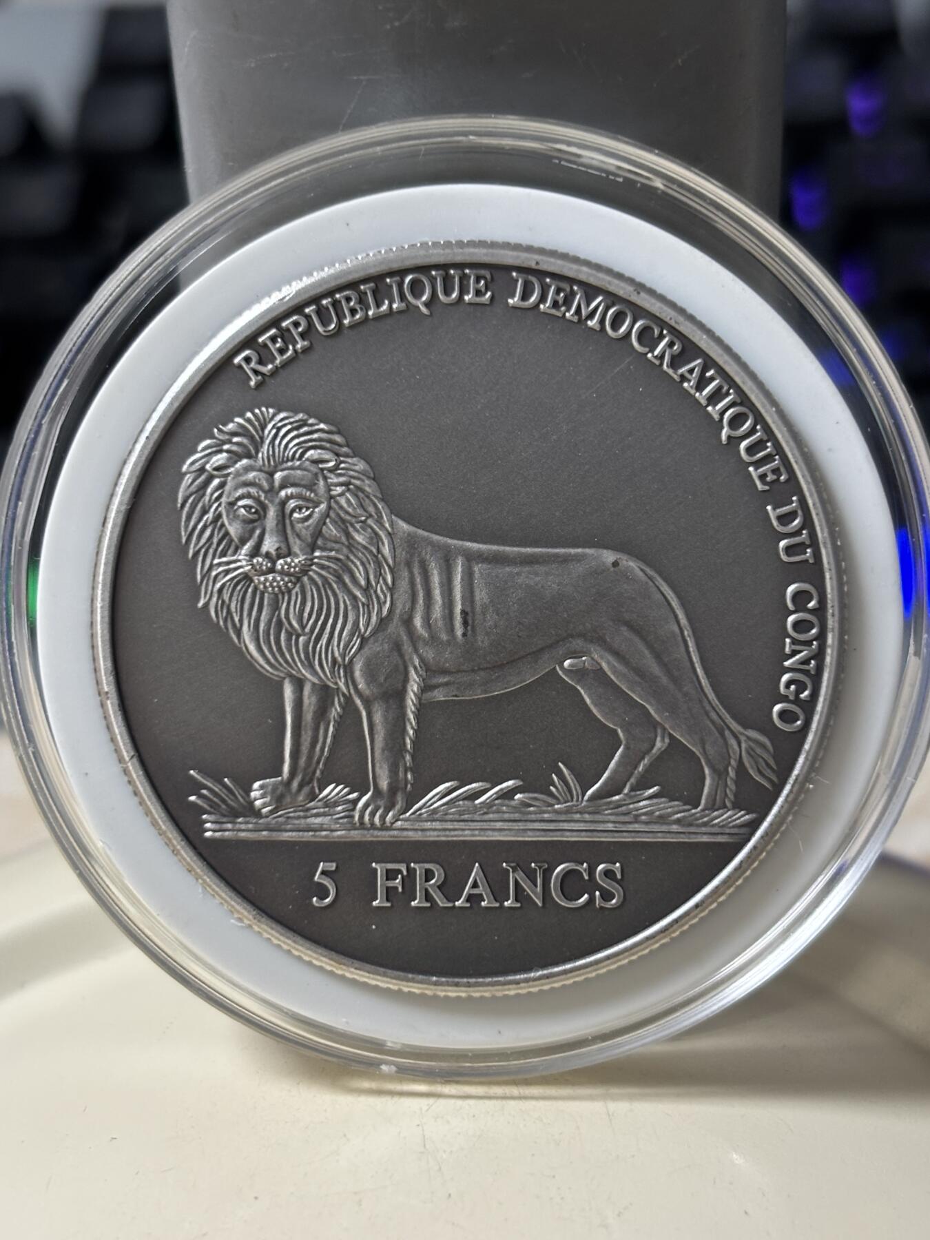 第184期拍卖 刚果2005年航海万年历仿古双层可旋转纪念币