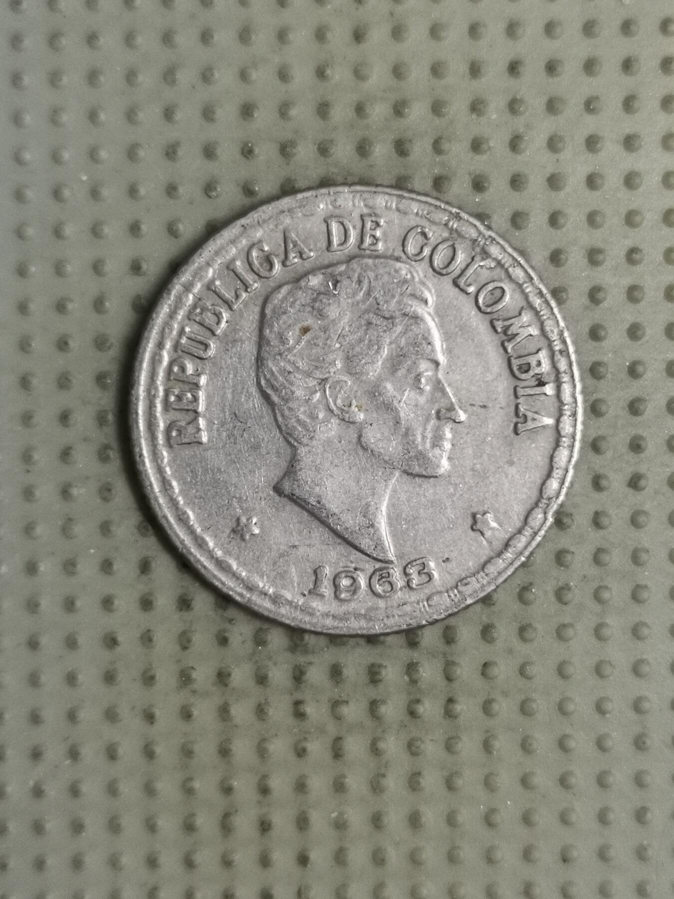 2025年第127场各国散币拍卖（总第127场） 哥伦比亚1963年20分