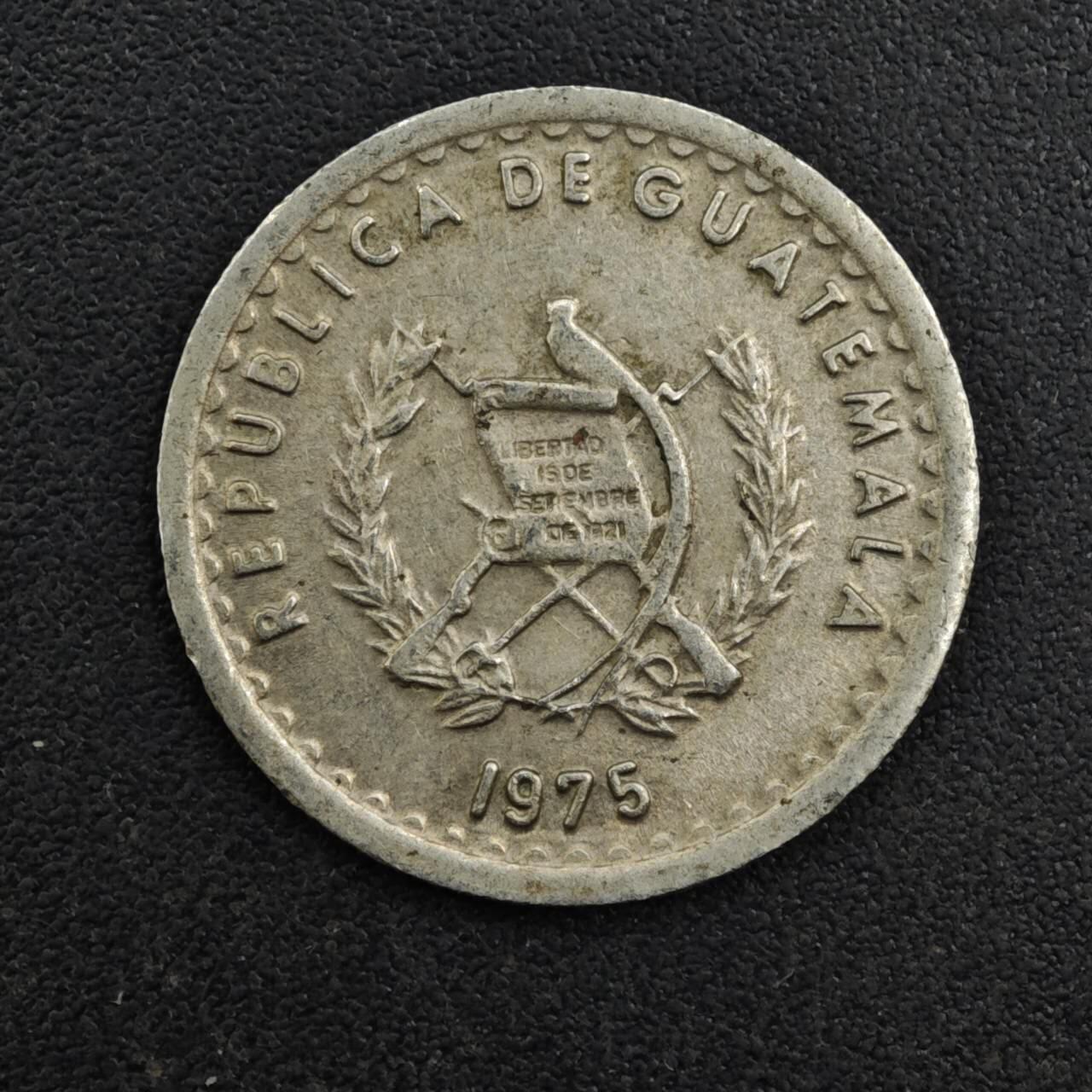 【淘币小摊】实时拍第八百一十七拍   散币场   满百包邮可预留二周 每周一统一发货   危地马拉1975年5分镍币