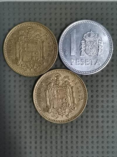 2025年第131场各国散币拍卖（总第131场） - 西班牙1比塞塔3枚