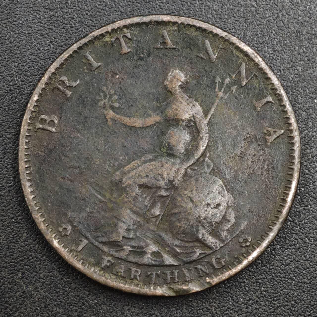 【淘币小摊】实时拍第八百一十七拍   散币场   满百包邮可预留二周 每周一统一发货   英国1799年乔治三世法新铜币