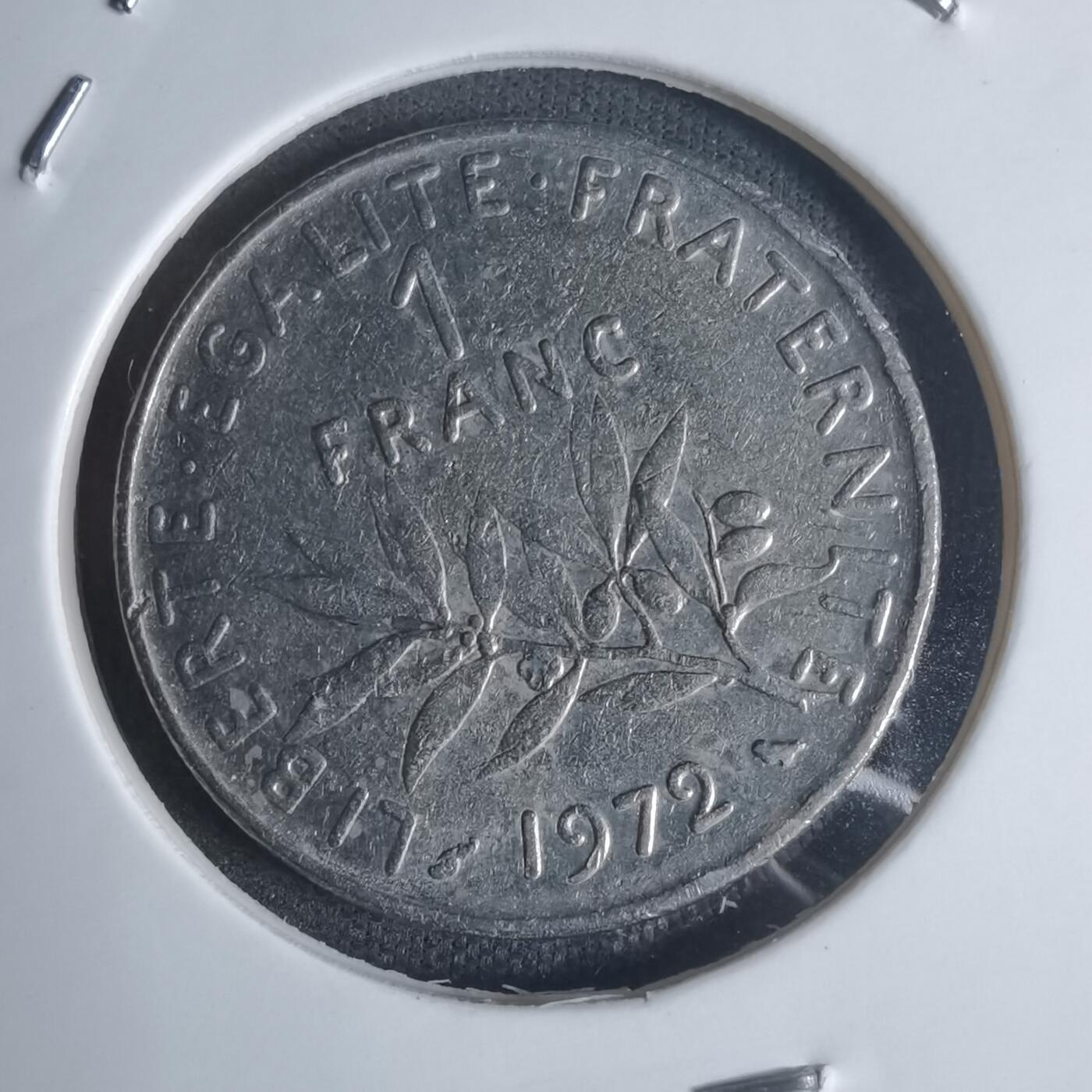 沼泽如烟--第920场 法国1972年1法郎