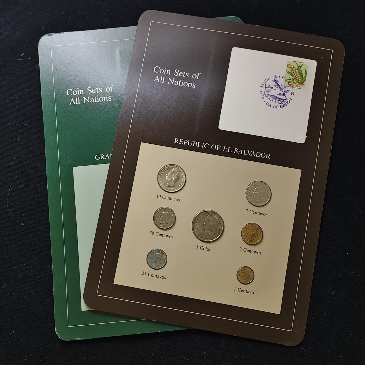 【全场包邮】纯粹捡漏拍482场（免费代拍第19场）-币封+套装+富兰克林（注意佣金） 【富兰克林·世界各国硬币系列邮币卡】卢森堡大公国+萨尔瓦多共和国