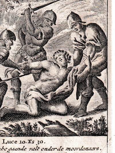 【良泉】【2025年最后一场】12月18日晚19.30点开拍！188组【直播场】西方古代钱币、丝路杂项、印章！ - 【圣诞快乐！】1580-1655年《圣经》题材版画一幅，为荷兰版画大师N.Gommers雕版印刷。