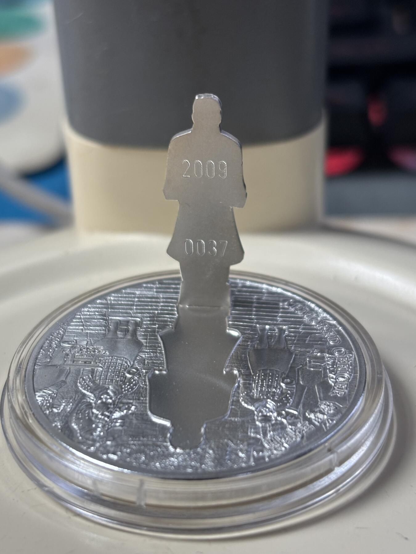 第184期拍卖 老挝2009年兵马俑3D立体镶嵌彩色精制纪念银币4枚，925银，1盎司*4.发行2000套