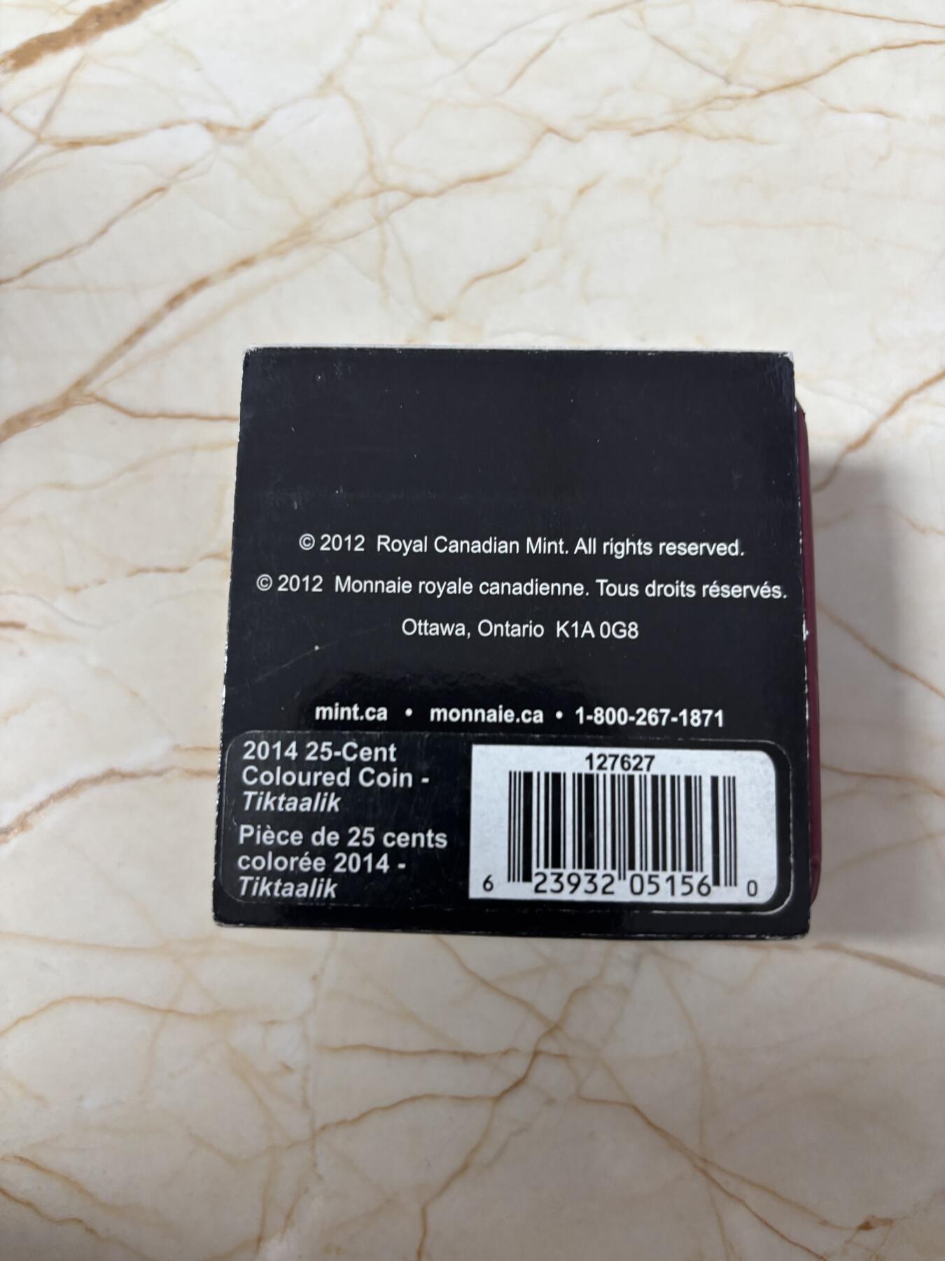 第184期拍卖 加拿大2014史前动物4提塔利克鱼夜光合金纪念币，发行30000套