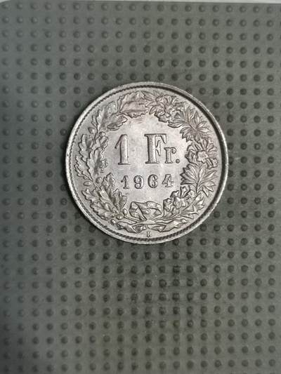 2025年第129场各国散币拍卖（总第129场） - 瑞士1964年1法郎银币