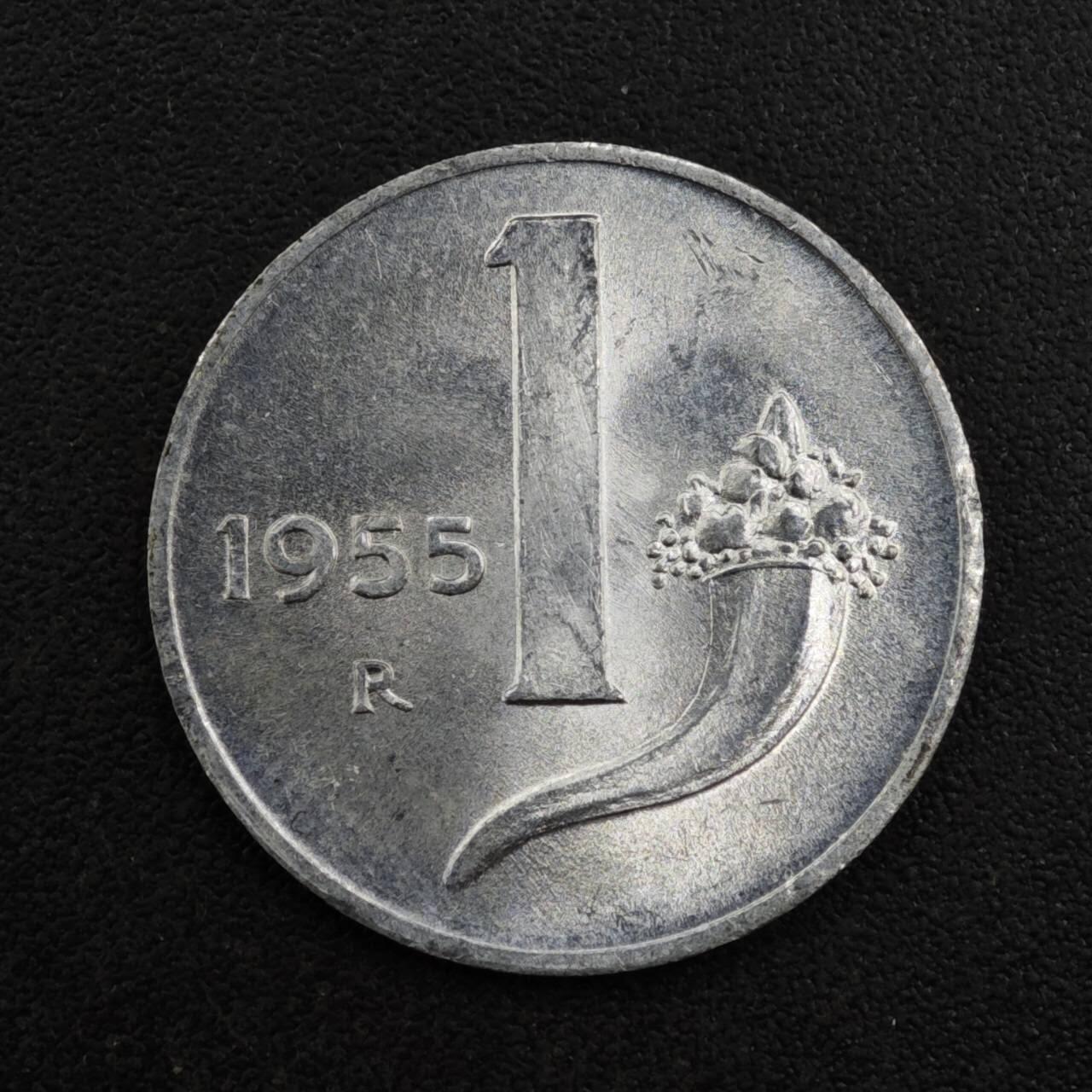 【淘币小摊】实时拍第八百一十七拍   散币场   满百包邮可预留二周 每周一统一发货   意大利1955年1里拉铝币