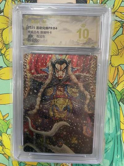 第十五期（周日截拍）惊喜不断看简介 - 2025 活动兑换PR卡4神威吕布 限编特卡画家:权迎东053/200 爆金