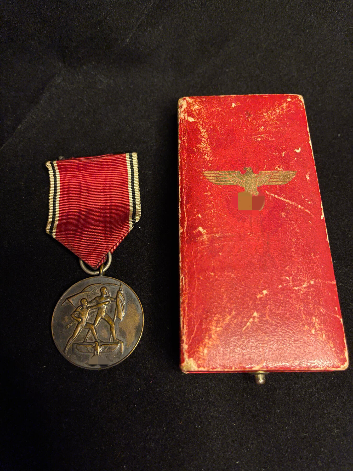 勋章专场 德国（1939）德奥合并奖章 少见带原盒