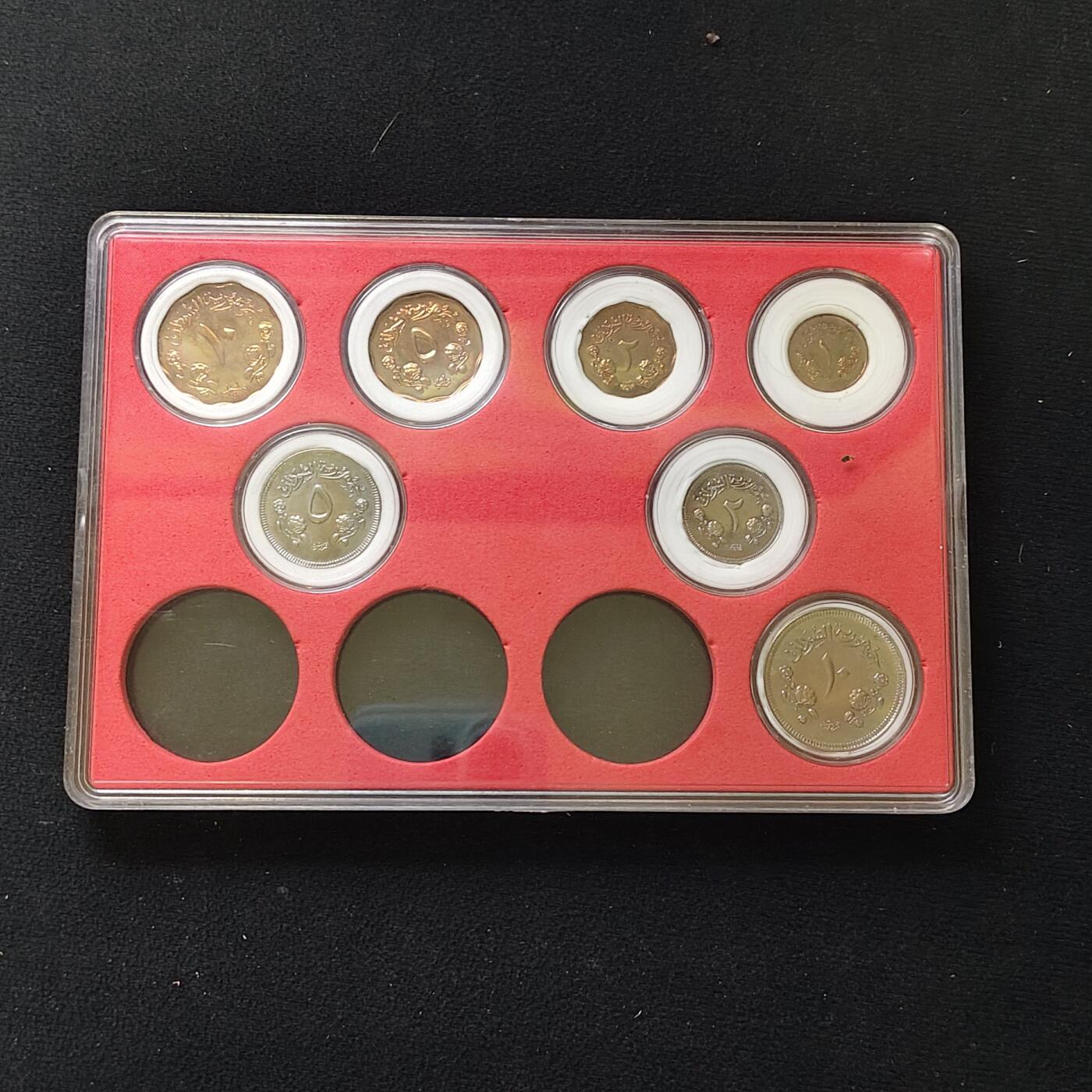 【全场包邮】纯粹捡漏拍482场（免费代拍第19场）-币封+套装+富兰克林（注意佣金） 【盒装套币】苏丹1968年7枚精制套币