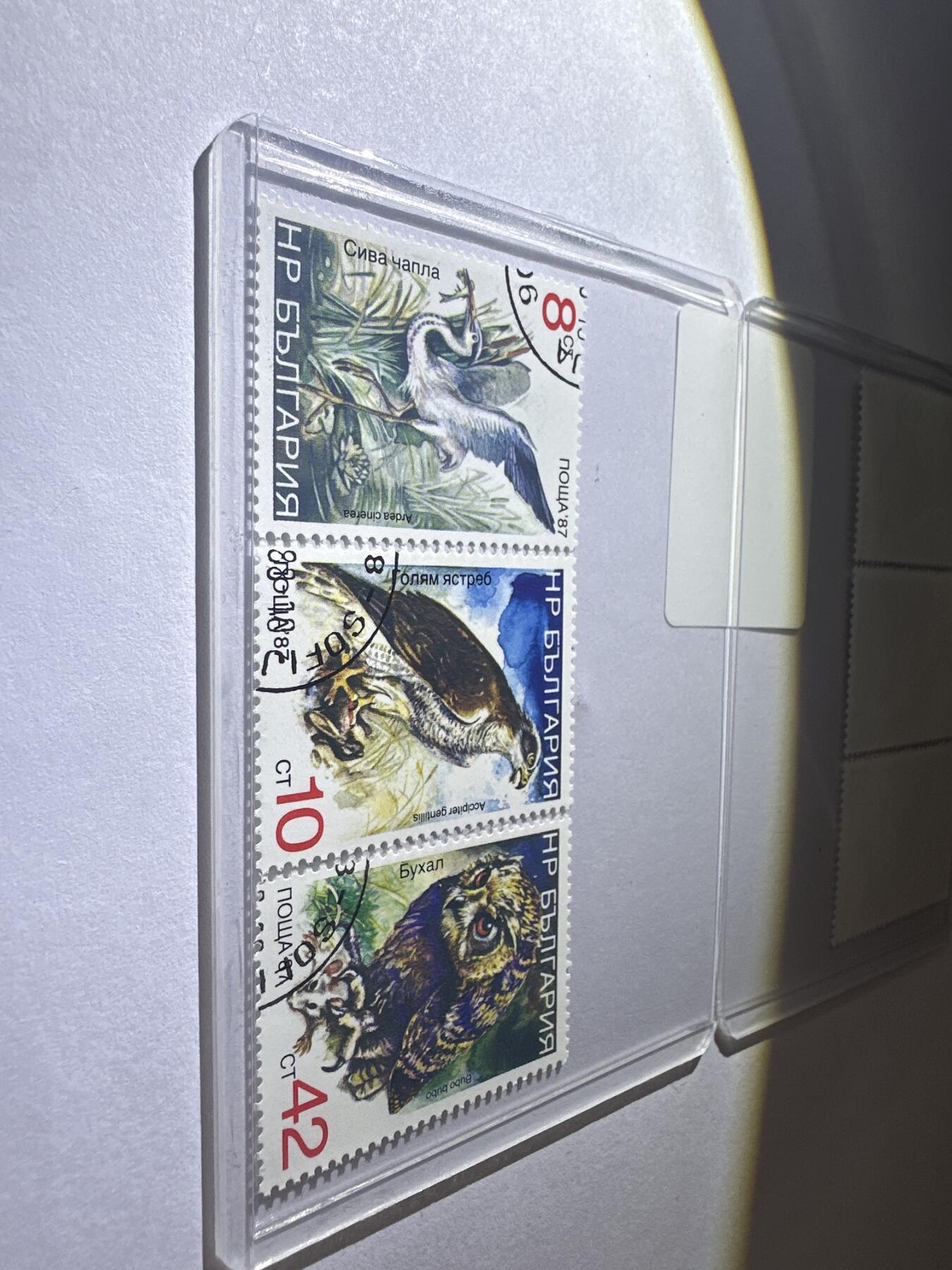 12.6邮票专场 保加利亚1987年野生鸟类系列6全