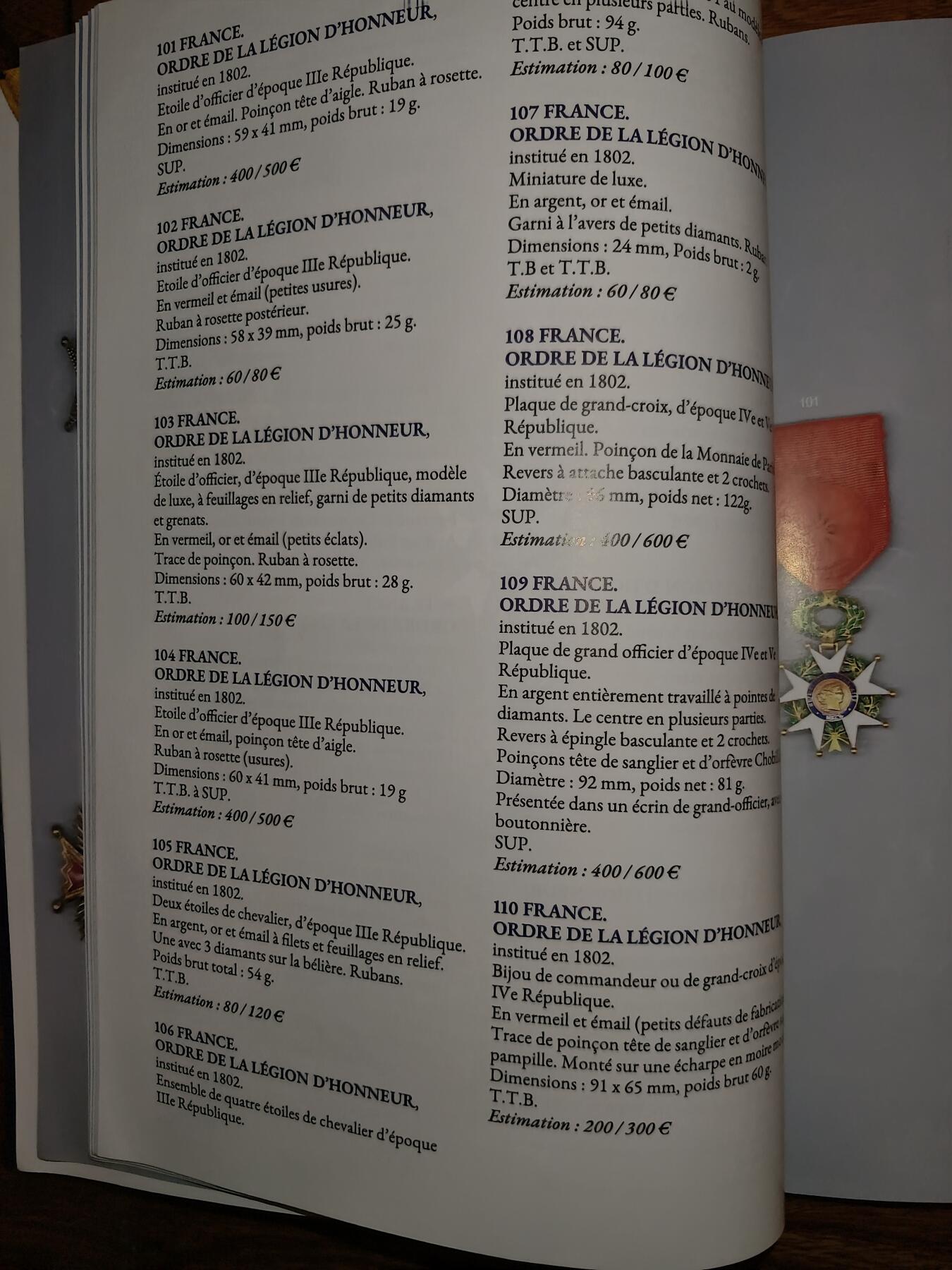 凯旋世界勋赏（第20期）（欢迎送拍）（对拍品有疑问请询问客服，不接受到手刀，出价默认拍品品相。请认真阅读拍卖规则！出价默认已认可！）（收到货请录制开箱视频，无视频概不处理问题。） Gers Gascogne ENCHÈRES（法国西南部热尔省的拍卖机构） ​ - 拍卖主题：骑士团勋章与奖章（Ordres de chevalerie et médailles）