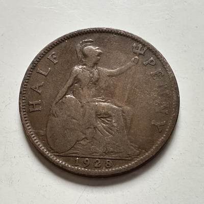 🌹外币初藏🌹🐯2025年第136场  每周二四六晚8️⃣点 接代拍 - 英国1928年1/2便士 a