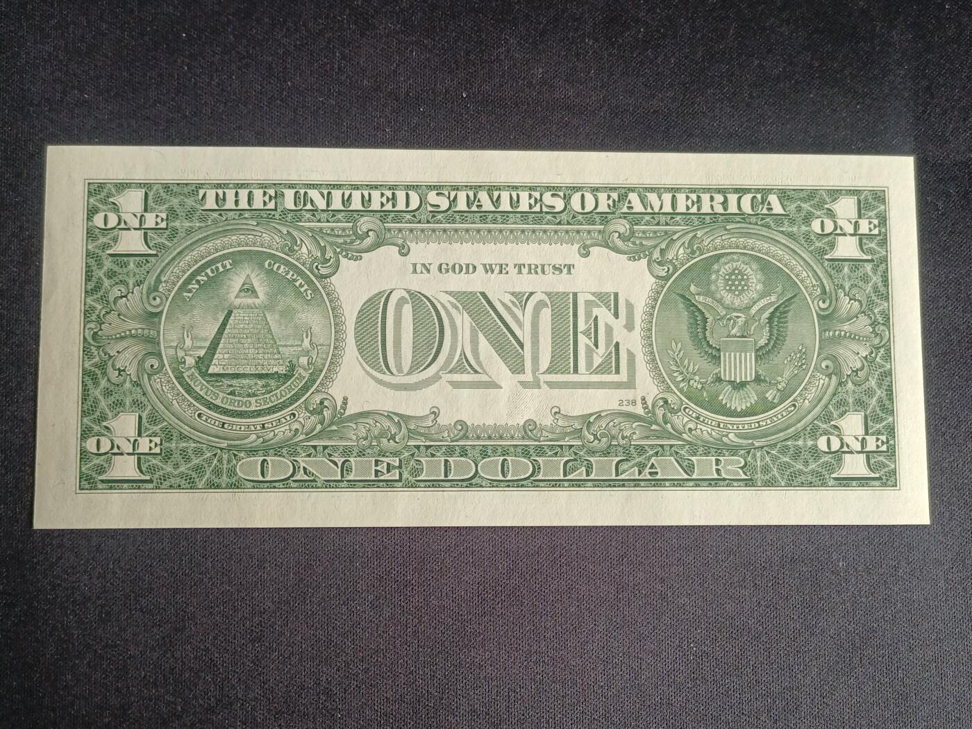 【游宝拍卖】乙巳蛇年91期 第四季首拍场  美国-1美元【SERIES-2009 L12旧金山 全新UNC-】