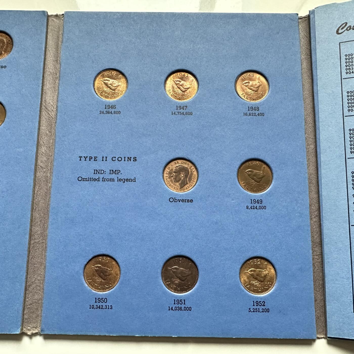 🌹外币初藏🌹🐯2025年第136场  每周二四六晚8️⃣点 接代拍 英国1937-1956年法新定位册共23枚 乔六伊二全年分仅缺40年一枚 全带光品相