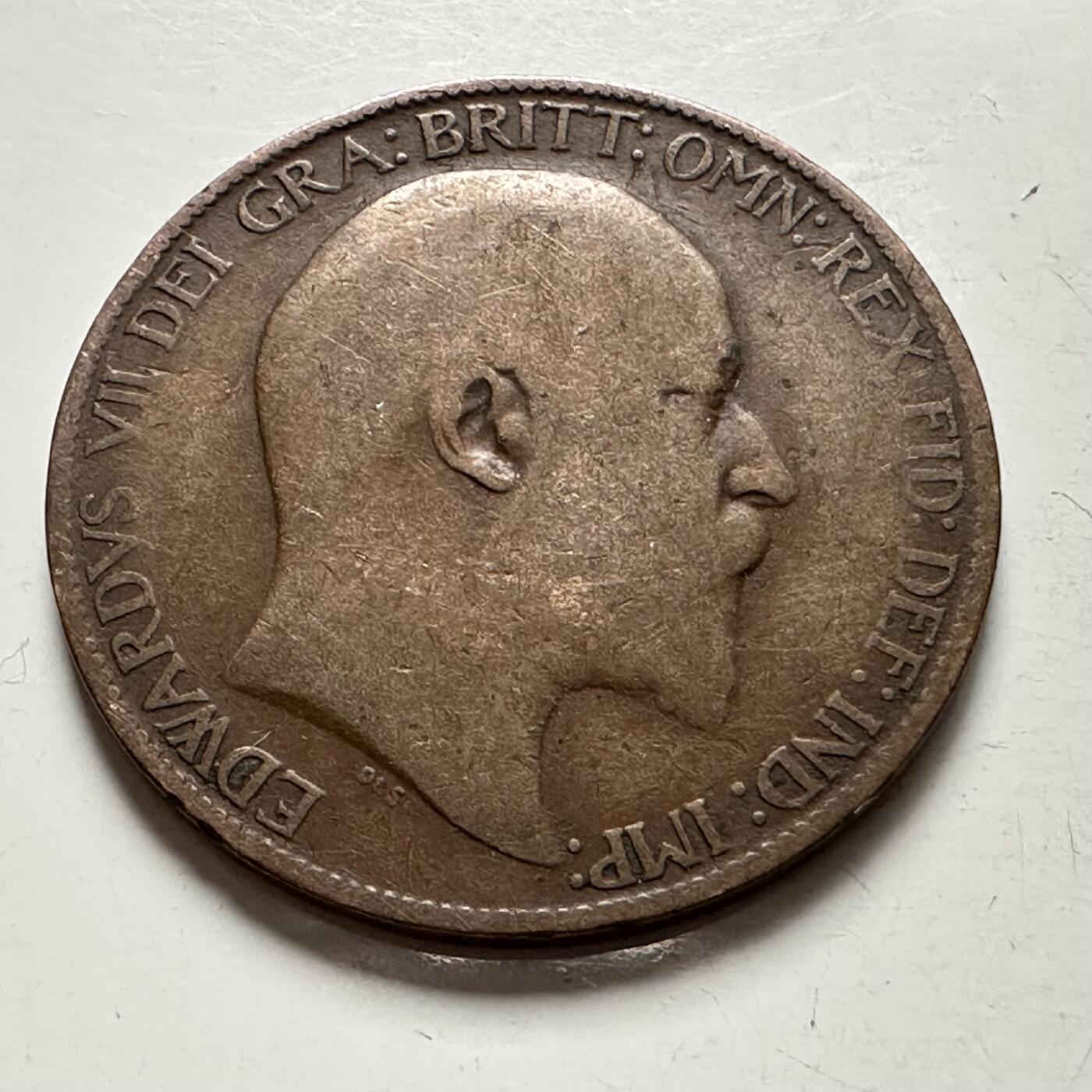 🌹外币初藏🌹🐯2025年第136场  每周二四六晚8️⃣点 接代拍 英国1905年1/2便士