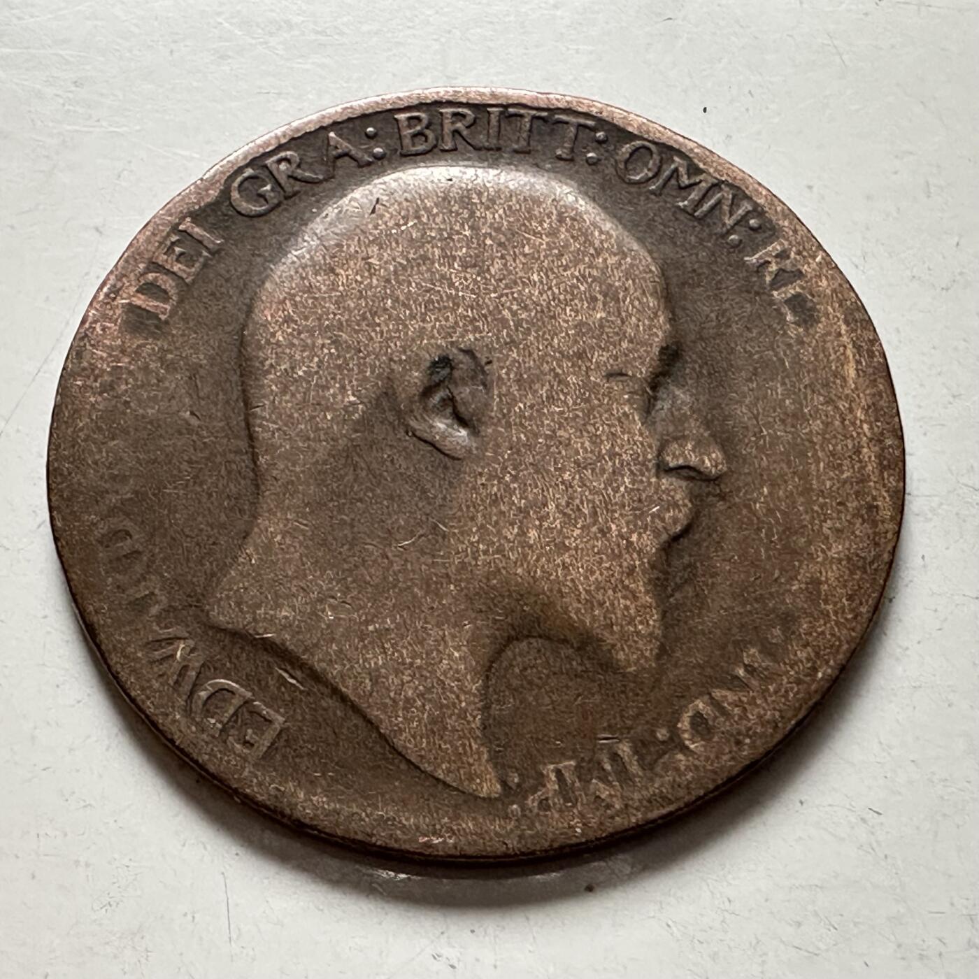 🌹外币初藏🌹🐯2025年第136场  每周二四六晚8️⃣点 接代拍 英国1909年1/2便士