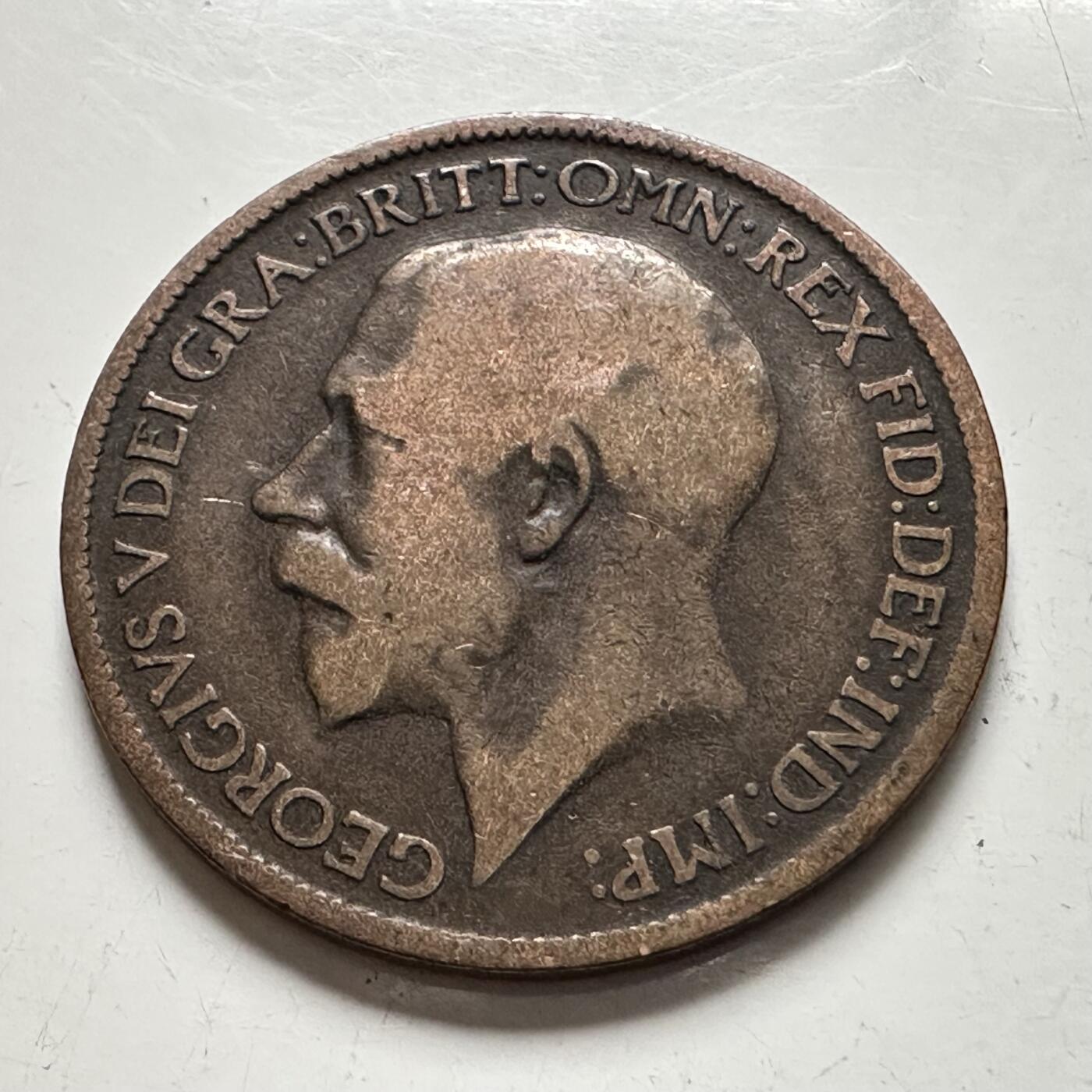 🌹外币初藏🌹🐯2025年第136场  每周二四六晚8️⃣点 接代拍 英国1917年1/2便士 a