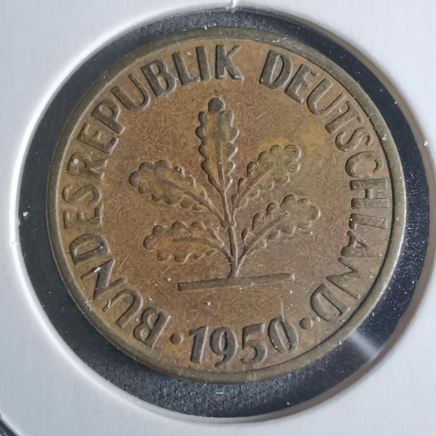 沼泽如烟--第922场 德国1950年10芬尼