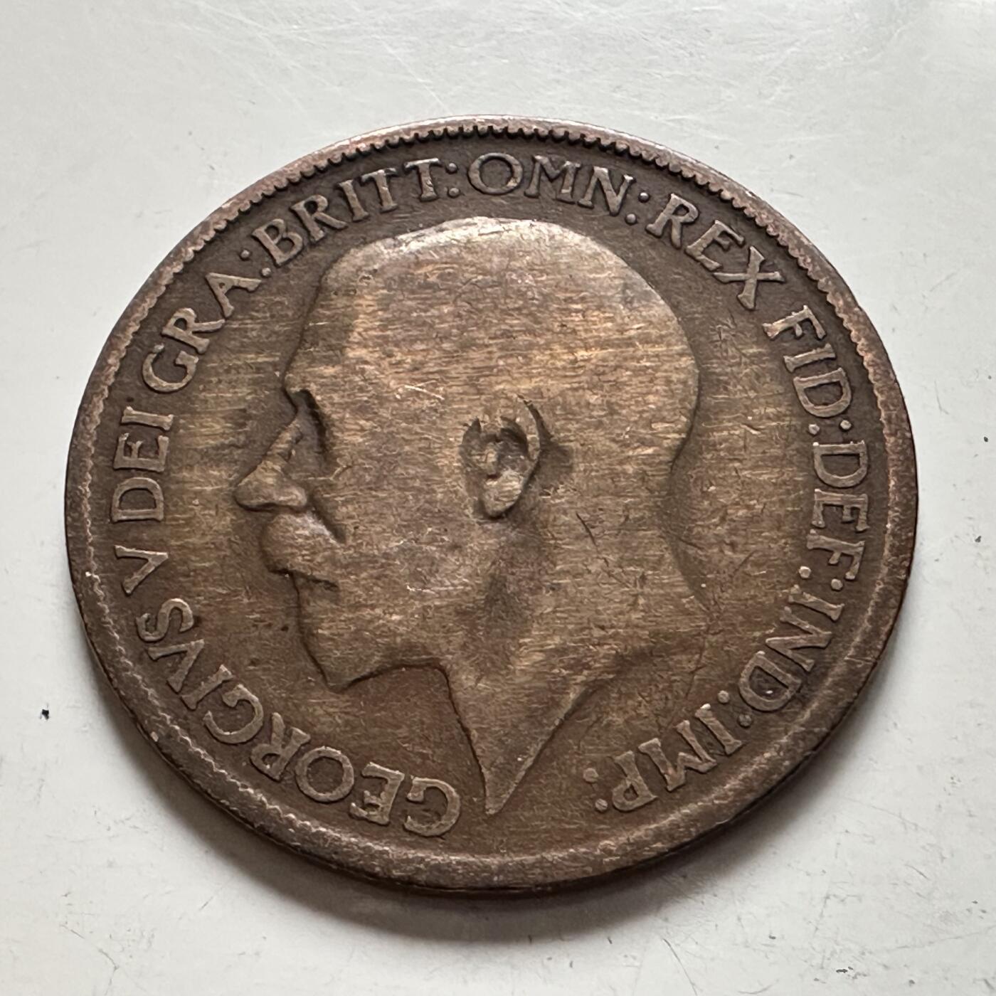 🌹外币初藏🌹🐯2025年第136场  每周二四六晚8️⃣点 接代拍 英国1920年1/2便士