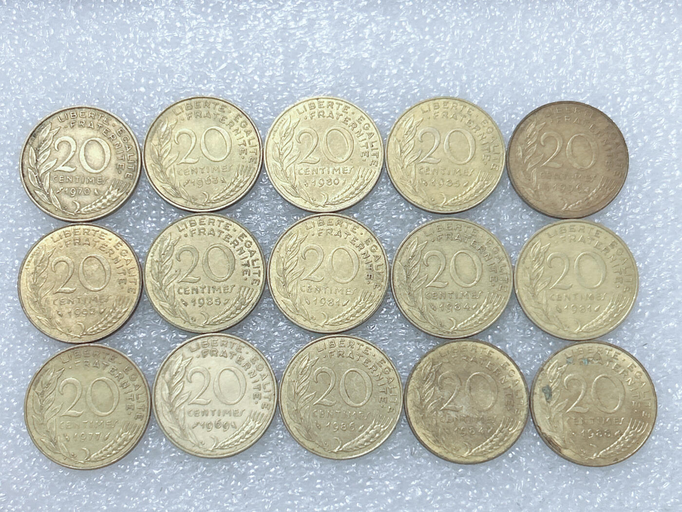 第一海外回流一元起拍收藏 散集专场  第275期 法国20分 15枚