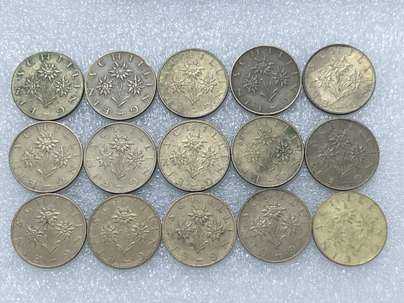 第一海外回流一元起拍收藏 散集专场  第275期 奥地利1先令硬币 15枚