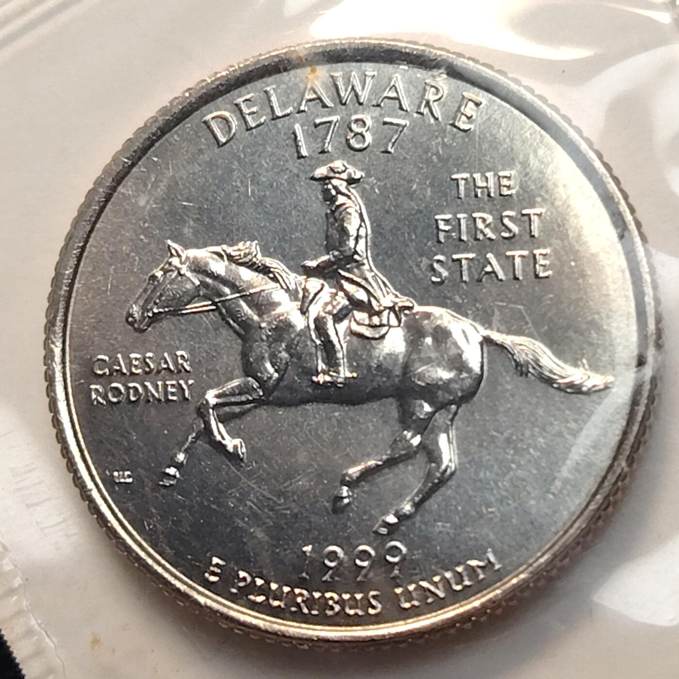 布加迪🐬～世界钱币(上海)🌾第 263 期 /  各国套币和散币 美国🇺🇸 1999年 25分 洲币首发年份