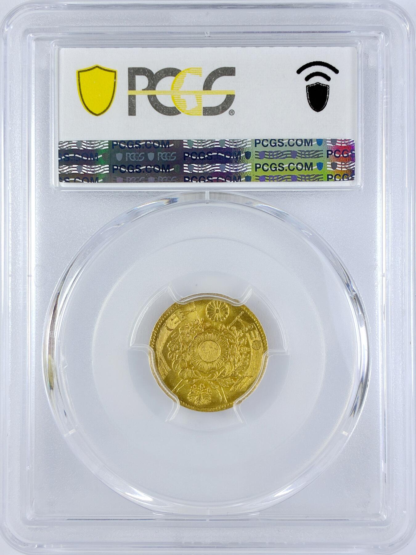 【雨安】【直播拍卖】【世界币章119期-评级币】2025-12-06 周六 19:30 保真 [金币] Japan 日本 2元 明治3年 二圆 明治三年  PCGS-MS66