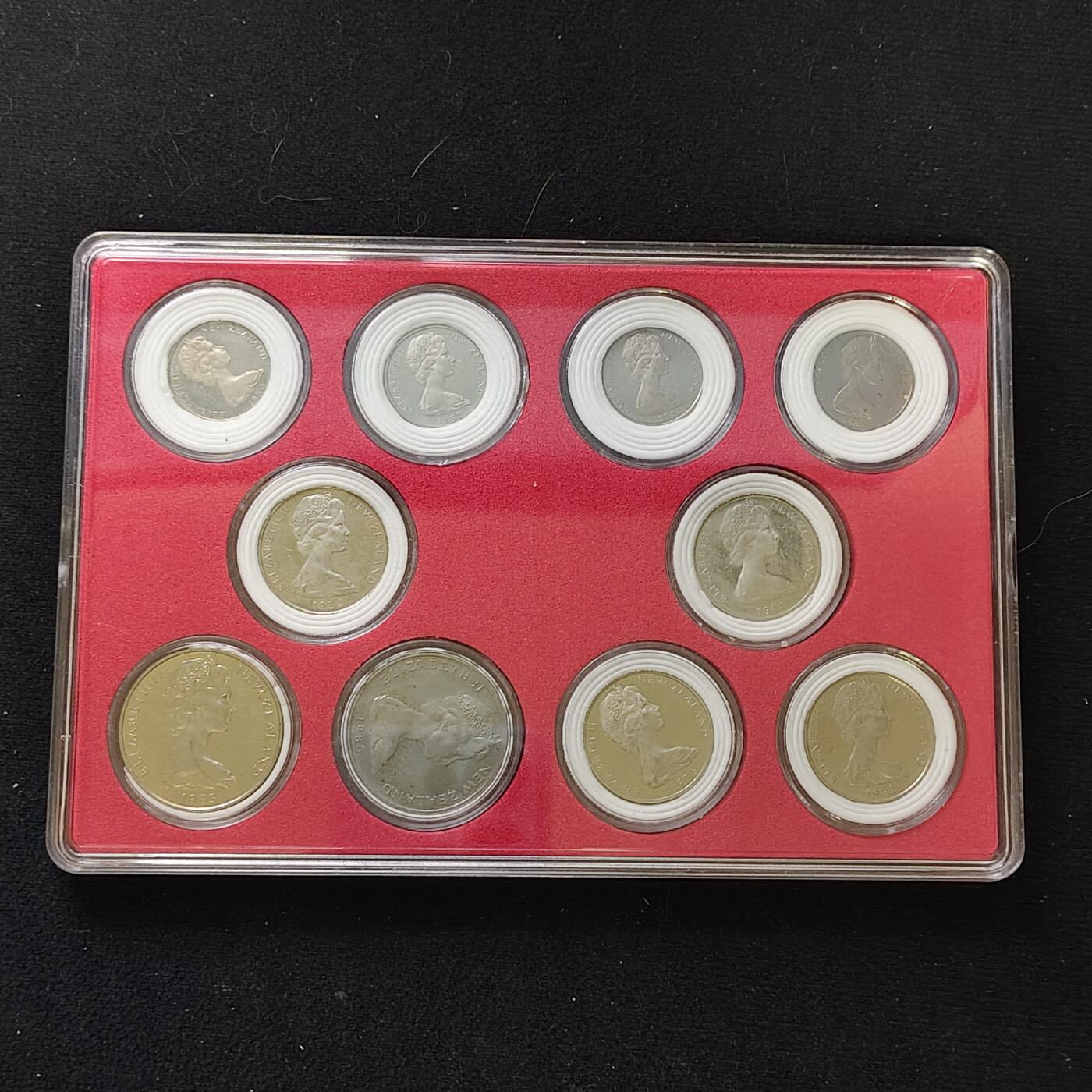 【全场包邮】纯粹捡漏拍482场（免费代拍第19场）-币封+套装+富兰克林（注意佣金） 【盒装套币】新西兰各年份各版本20枚2盒