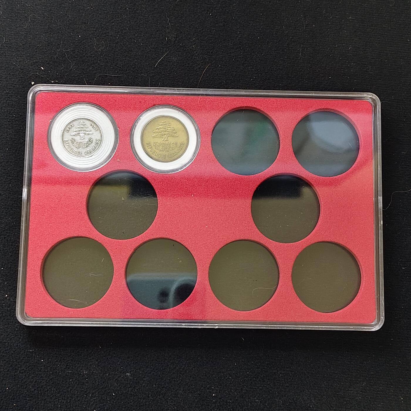 【全场包邮】纯粹捡漏拍482场（免费代拍第19场）-币封+套装+富兰克林（注意佣金） 【盒装套币】黎巴嫩各年份12枚套币2盒