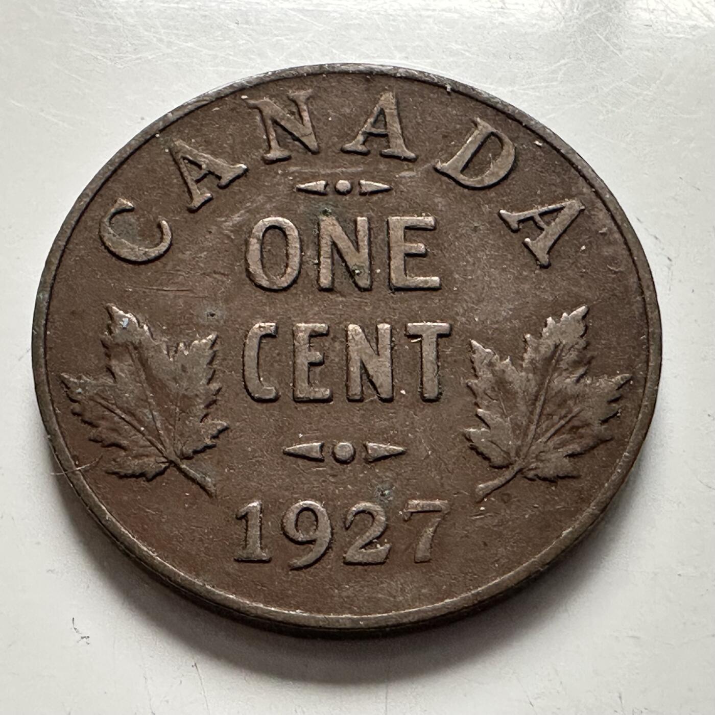 🌹外币初藏🌹🐯2025年第136场  每周二四六晚8️⃣点 接代拍 加拿大1927年一分