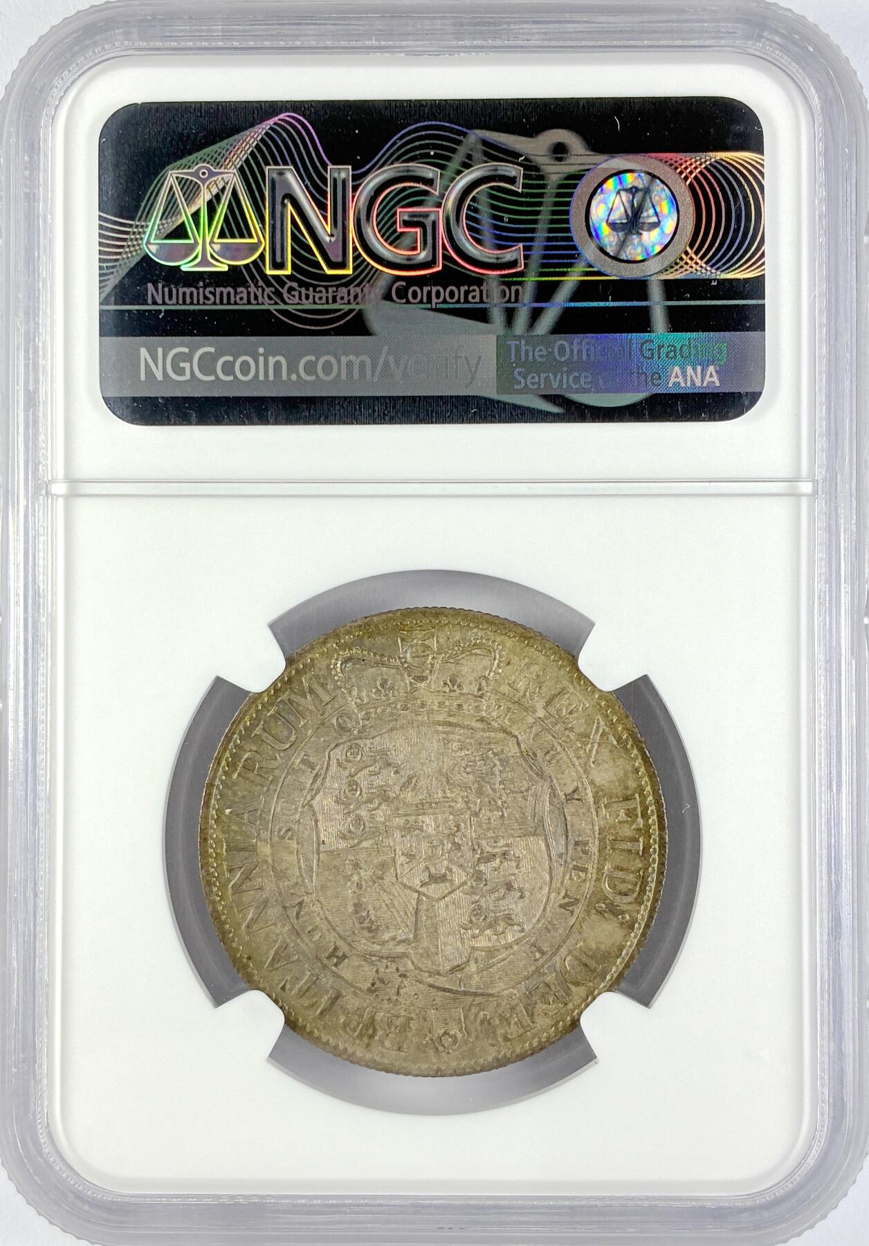 【雨安】【直播拍卖】【世界币章119期-评级币】2025-12-06 周六 19:30 保真 [评级欧洲] Great Britain 英国 1/2克朗 1817年 乔治三世  NGC-MS64