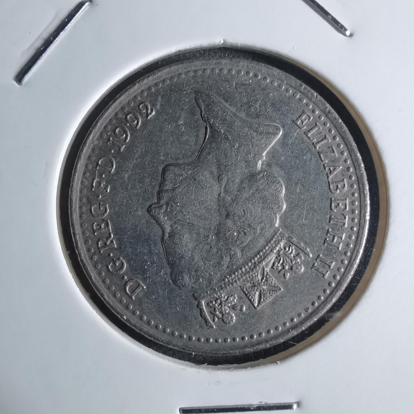 沼泽如烟--第922场 英国1992年10便士