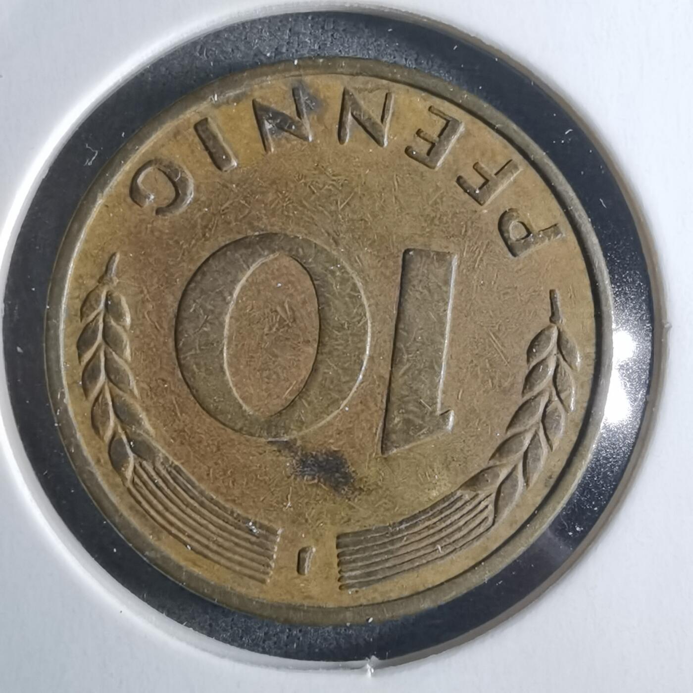 沼泽如烟--第922场 德国1950年10芬尼