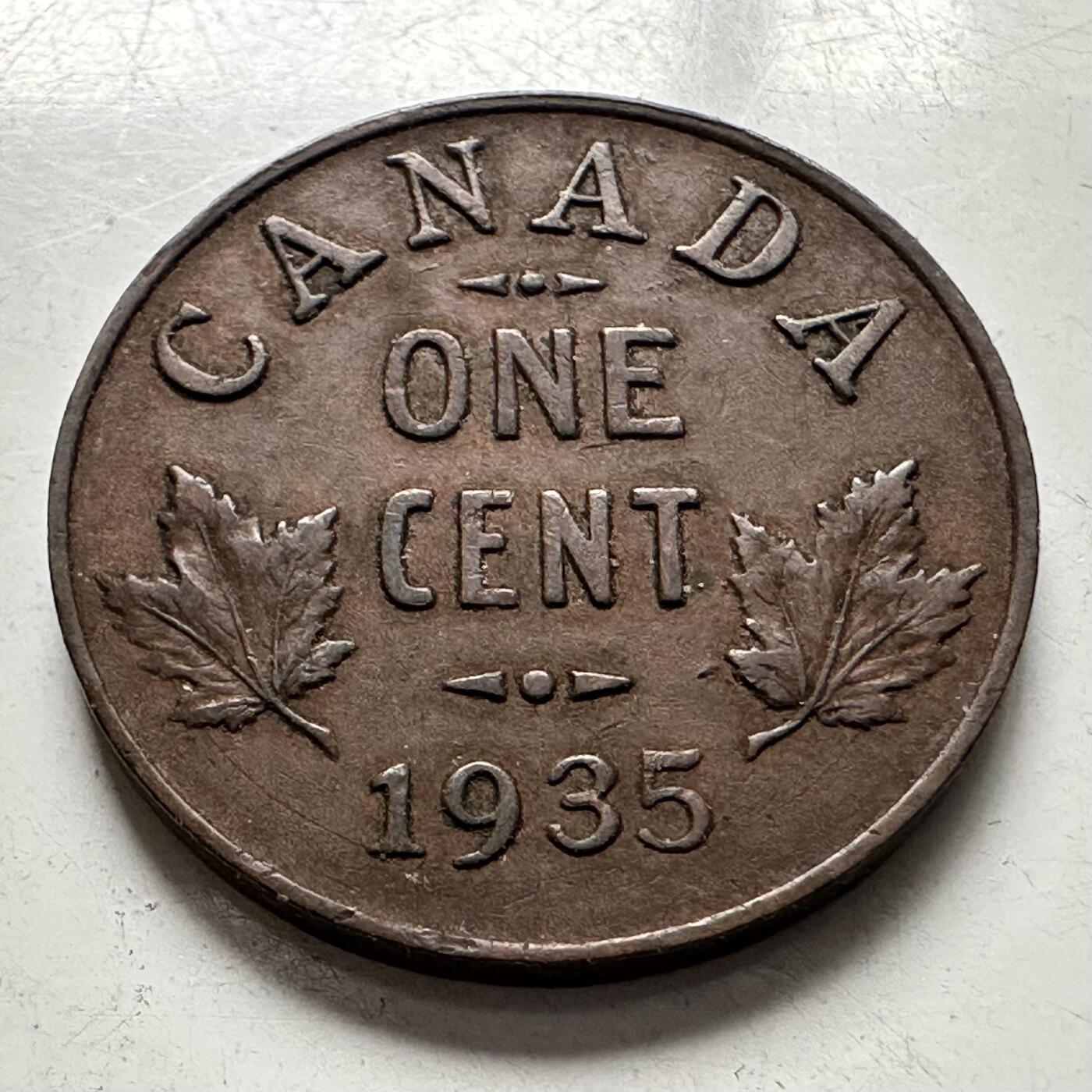 🌹外币初藏🌹🐯2025年第136场  每周二四六晚8️⃣点 接代拍 加拿大1935年一分